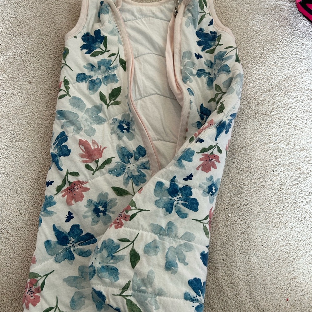 Floral Sleeveless Quilted Sleepsack
